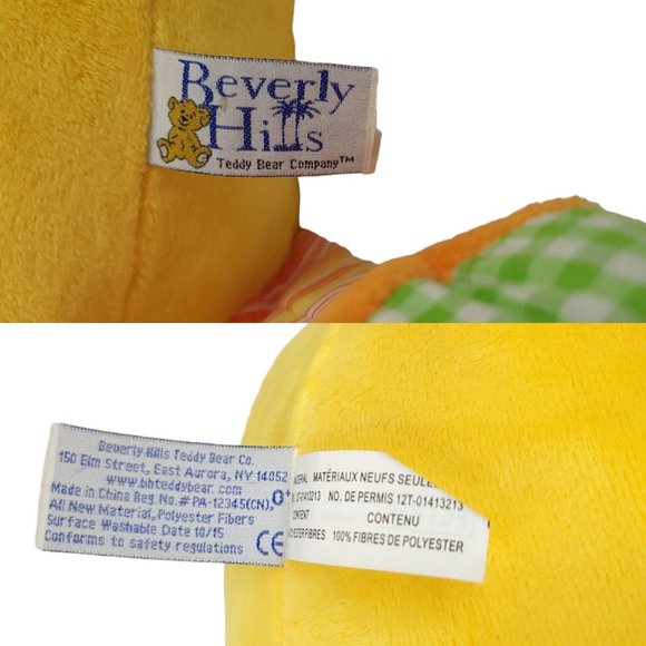 Beverly Hills Teddy Bear Company Cow Plush 24" Stuffed Animal Toy Yellow - Picture 10 of 11